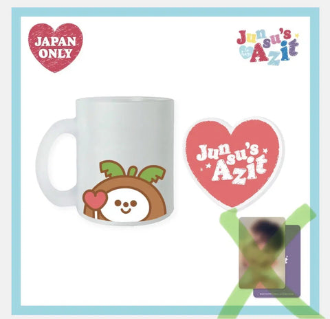 Kim Jun-su's Japan hideout pop-up mug for sale.