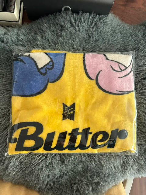 BTS TinyTAN Butter Microfiber Blanket 100 X 70cm