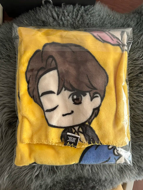 BTS TinyTAN Butter Microfiber Blanket 100 X 70cm