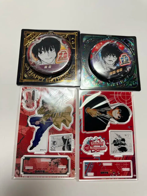 Sakamoto Days Nagumo Jump Birthday Can Badge + Diorama Acrylic Collection