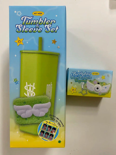 NCT Wish Mega Coffee Tumbler, Keychain Unopened Bundle