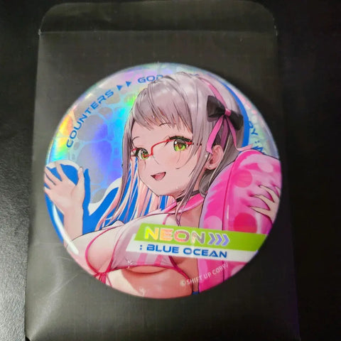 Nikke Hologram Can Badge Neon