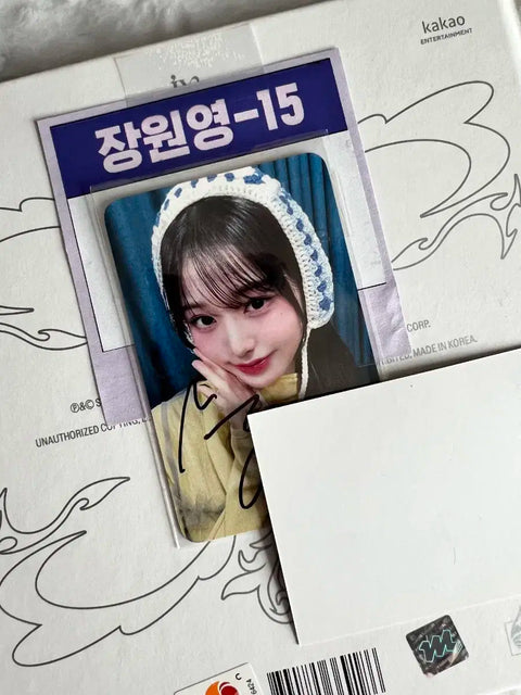 Withmuu Unreleased Photocard Wonyoung Signed Switch Photocard Sale