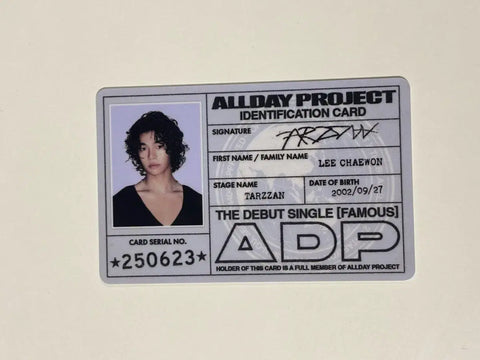All Day Project Tarzan ID Card