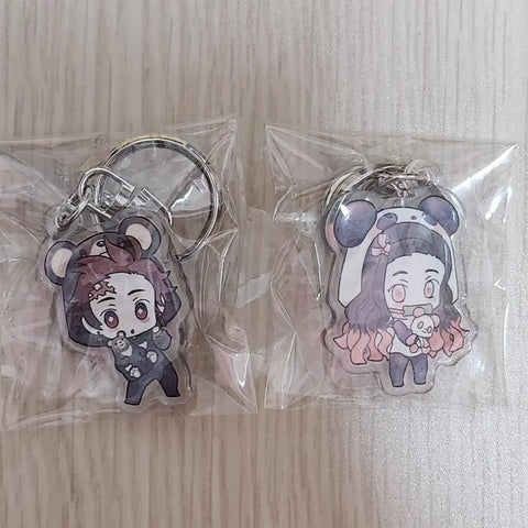 Demon Slayer Tanjiro Nezuko Keychain Kimetsu no Yaiba