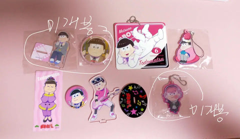 Osomatsu-san Todomatsu Goods Set/Acrylic Keychain Badge