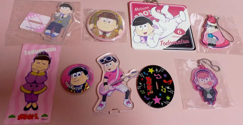 Osomatsu-san Todomatsu Goods Set/Acrylic Keychain Badge