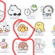 Nagano Market Nongdamgom Otter Mini Acrylic Stand 3-Piece Set