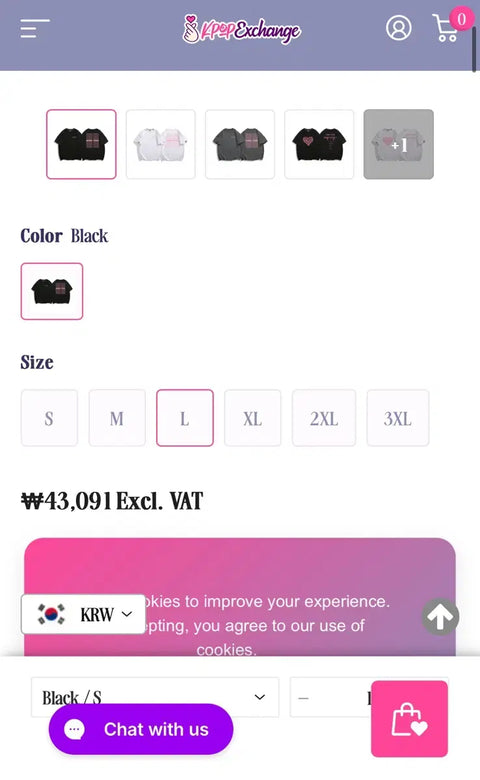 Blackpink heart t-shirts merchandise