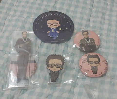 Detective Conan Vintage Kuji Kazami Yuuya Goods Set
