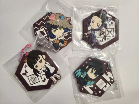 Demon Slayer Rubber Strap Keyring Bundle