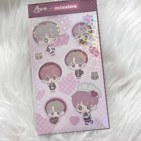 Pinking-nim Mark Haechan sticker transfer | Batch disposal MarkDong DongMark NCT keyring