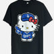 Hello Kitty LA Dodgers Printed T-shirt