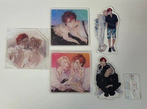 Batch) Therapy Game Acrylic Stand Cup Coaster Bonus Postcard Photocard Cushion