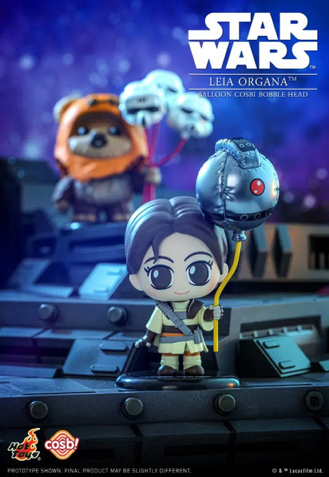 Star Wars Hot Toys Balloon Cosbaby Bobblehead Leia Organa for Sale
