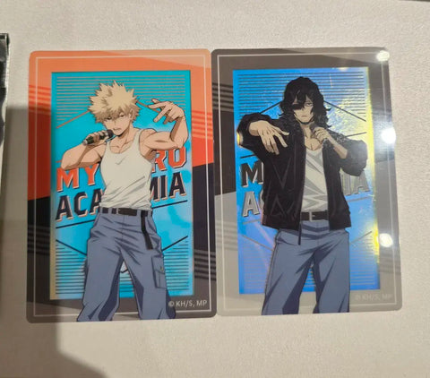 My Hero Academia Heroaca Bakugo, Aizawa Hologram Card Bundle