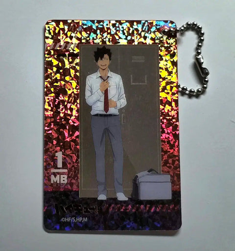 Haikyu Kuroo Tetsuro Uniform Metallic Photocard Keychain for Sale