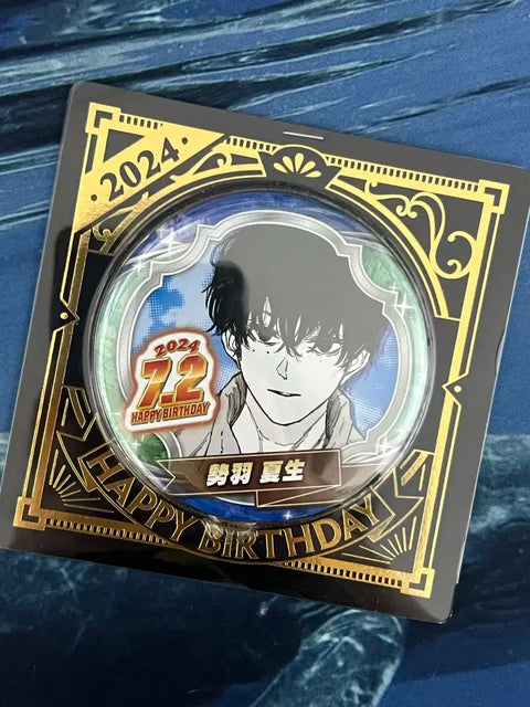 Sakimoto Days 2024 Birthday Can Badge Seba Natsuki Original Artwork