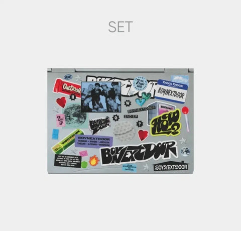 BOYNEXTDOOR BONECD Opening HOW Sticker Version Set