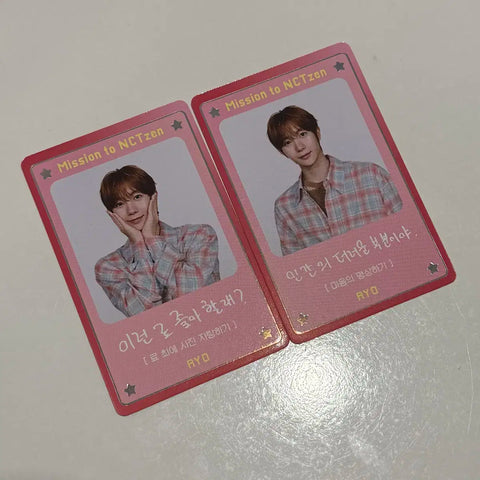 NCT Wish DICON Mission Ryo Photocard