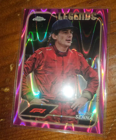 F1 Ayrton Senna limited edition card for sale.