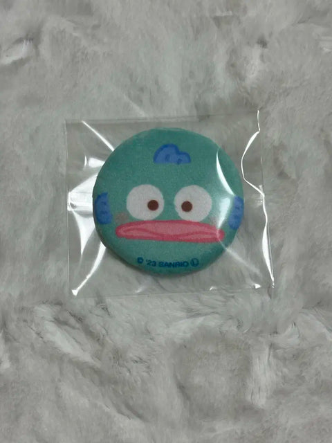 Sanrio Fuwa Fuwa Can Badge Hangyodon