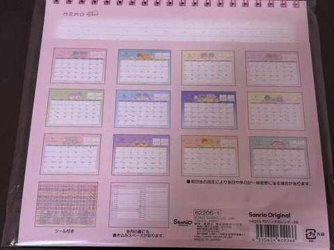 Selling Sanrio Little Twin Stars 2026 calendar.