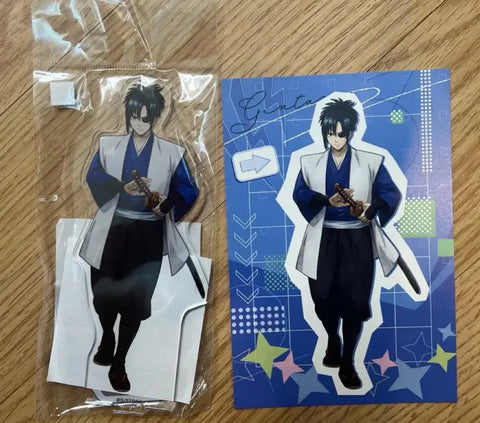 Gintama Kyubei Gender Bender/Swap Transgender Acrylic Stand Unopened Postcard Bonus Card Set