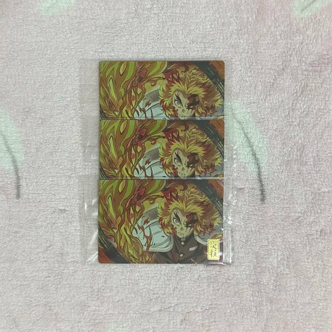 Demon Slayer Kimetsu no Yaiba Rengoku Kyoujurou Mugen Train Wafer Card Rare Unopened Bundle