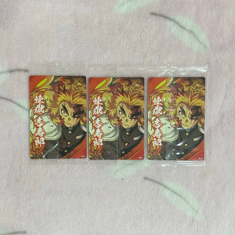 Demon Slayer Kimetsu no Yaiba Rengoku Kyoujurou Mugen Train Wafer Card Rare Unopened Bundle