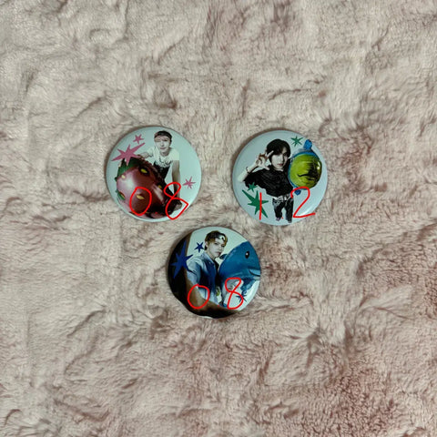 NCT Dream Pop-up Pin Button Badge Transfer Renjun Haechan Chenle