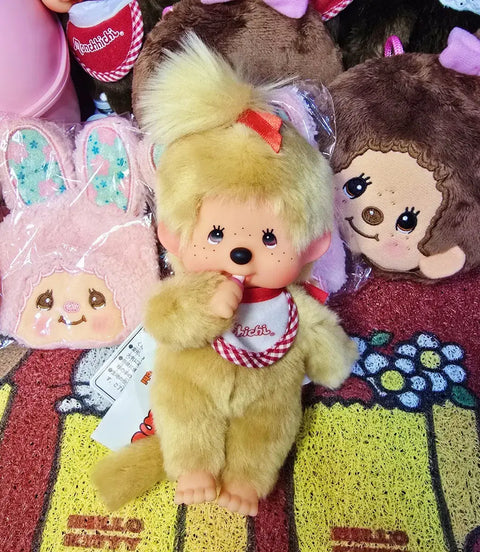 Authentic Japanese Sekiguchi Monchhichi Doll Blonde Girl