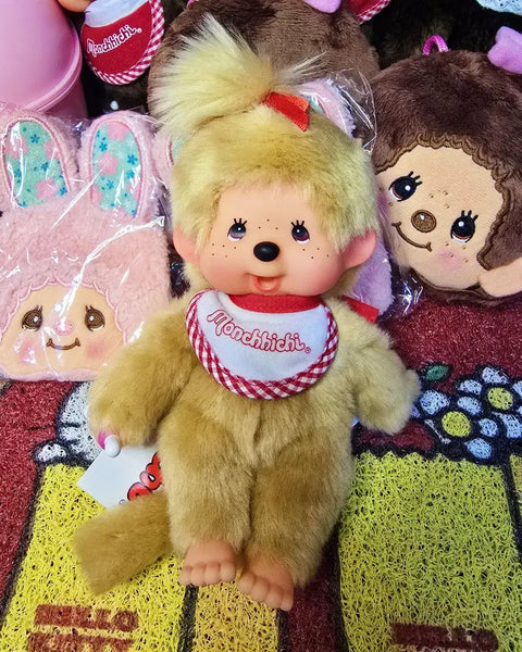 Authentic Japanese Sekiguchi Monchhichi Doll Blonde Girl