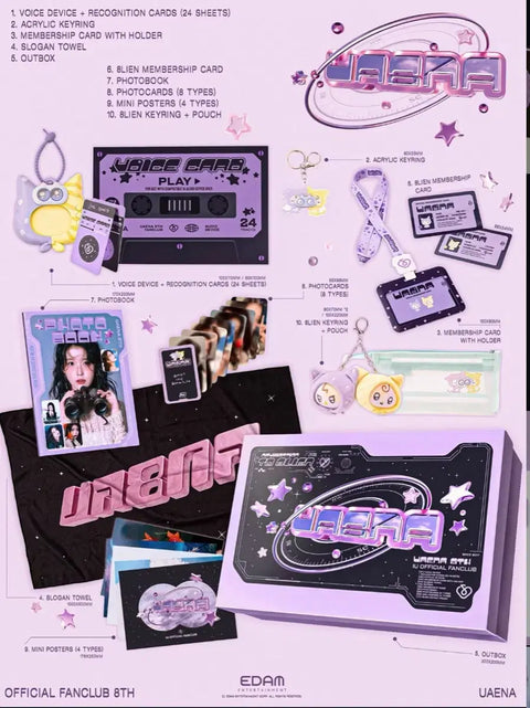 IU Uaena 8th Fanclub Kit Full Set