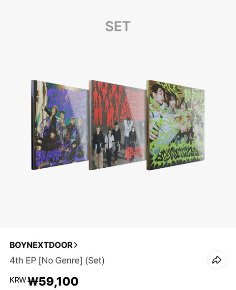 BONECDOTE No Genre Unopened Album Set Transfer