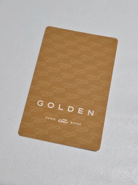 BTS Jungkook Golden Limited Edition Photocard