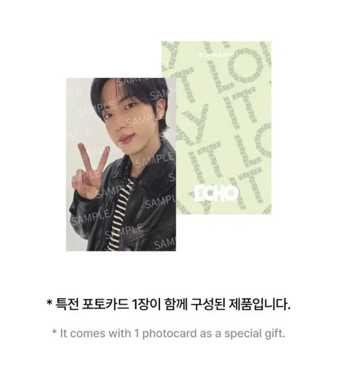 BTS Jin Seokjin Echo T-shirt L size New with photocard
