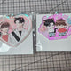 "You Kiss Me First" Acrylic Keychain Set