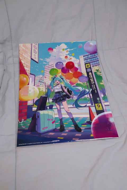 Miku Thanksgiving Hongdae A3 Poster, Photocard, Cafe Benefit, Fan - All together