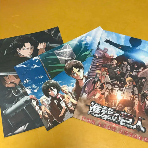 Attack on Titan A3 Size Poster Levi Eren Mikasa