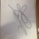 BTS V Autographed Signature