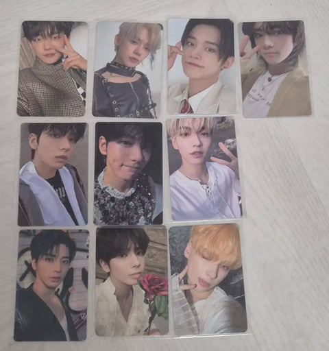 TXT photocards, sold as a set.