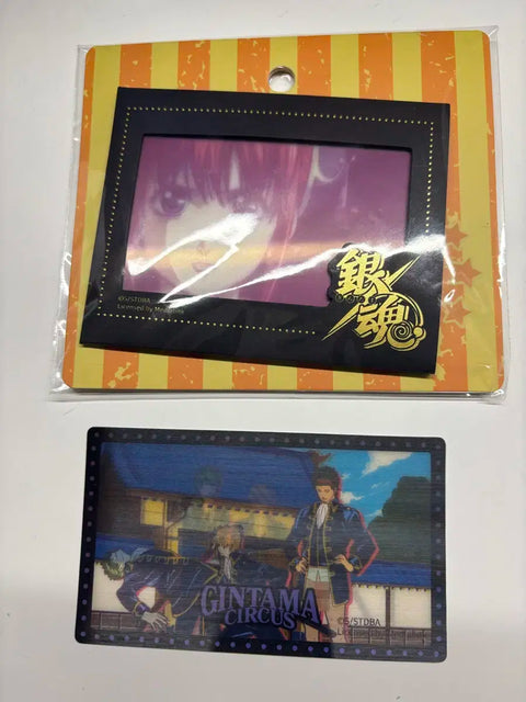 Gintama 20th Anniversary Pop-up Kagura Photocard Set + Shinsengumi Hologram Sticker