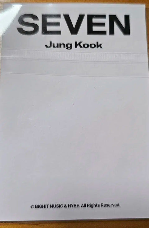 Jungkook Seven Shirt Photocard
