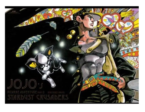 JoJo's Bizarre Adventure Part 3 Jotaro Iggy Original Art Exhibition Poster