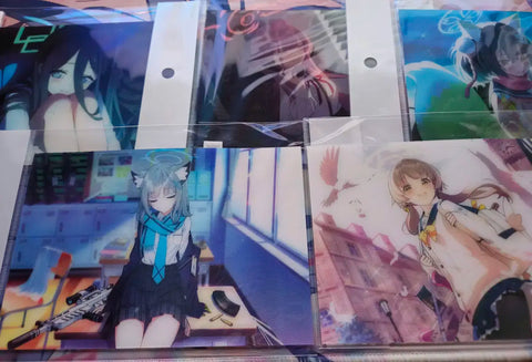 Selling Blue Archive Aniplus lenticular card.