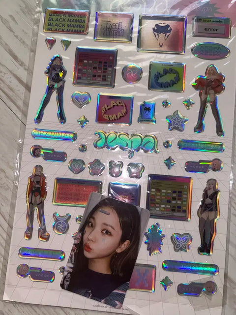 aespa Karina Epoxy Sticker + Photocard