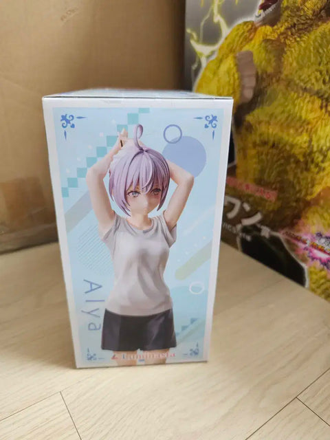 Occasionally, a shy Russian-blushing Ara-Yang Ara bishoujo figure in a gym uniform.