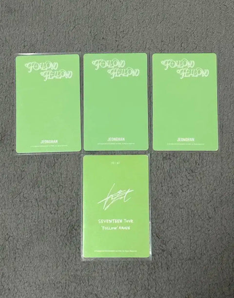 Seventeen Jeonghan Follow Concert Exhibition Trading Card Photo Card Bundle