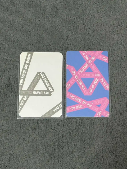 Seventeen Jeonghan Oh My! You Made My Dawn photocards, all together.